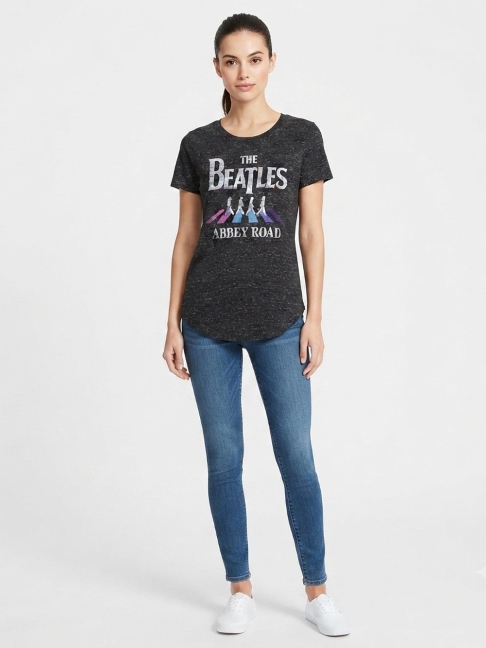 The Beatles Abbey Road Band Tee Shirt - Gray